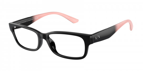 Armani Exchange AX3107U Eyeglasses, 8211 SHINY BLACK (BLACK)