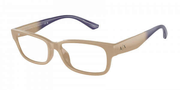 Armani Exchange AX3107U Eyeglasses, 8342 SHINY TUNDRA (BROWN)