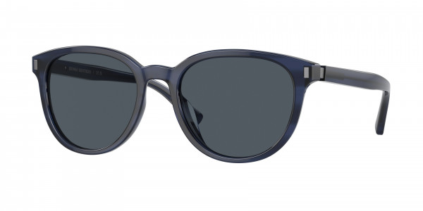 Brooks Brothers BB5050U Sunglasses, 616787 NAVY HORN BIO BLUE GREY SOLID (BLUE)