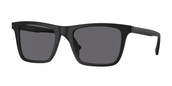Brooks Brothers BB5051U Sunglasses, 606481 MATTE BLACK DARK GREY POLAR (BLACK)