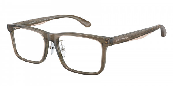 Emporio Armani EA3227F Eyeglasses, 6055 SHINY GREEN/TOP BROWN (GREEN)