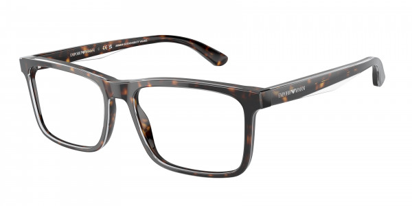 Emporio Armani EA3227 Eyeglasses, 6052 SHINY HAVANA/TOP CRYSTAL (TORTOISE)