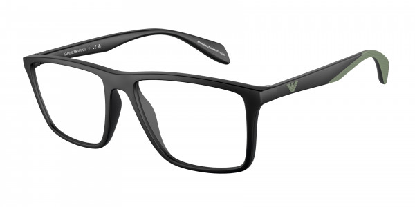 Emporio Armani EA3230 Eyeglasses, 5001 MATTE BLACK (BLACK)
