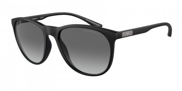 Emporio Armani EA4210 Sunglasses, 500111 MATTE BLACK GRADIENT GREY (BLACK)