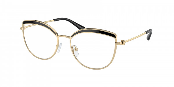 Michael Kors MK3072 NAPIER Eyeglasses, 1014 NAPIER LIGHT GOLD /BLACK INSER (GOLD)