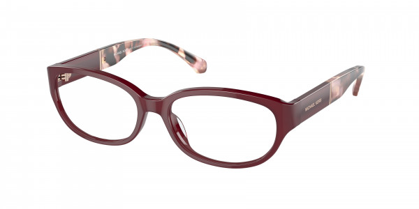 Michael Kors MK4113 GARGANO Eyeglasses, 3949 GARGANO DARK RED TRANSPARENT (RED)