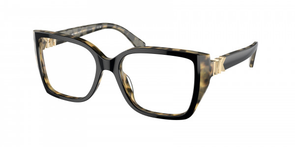 Michael Kors MK4115U CASTELLO Eyeglasses, 3950 CASTELLO BLACK/AMBER TORTOISE (BLACK)