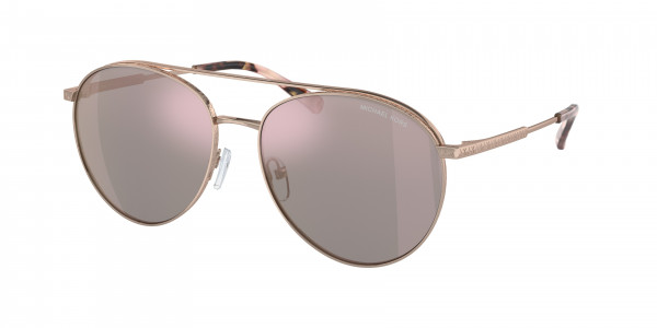 Michael Kors MK1138 ARCHES Sunglasses, 11084Z ARCHES ROSE GOLD ROSE GOLD MIR (GOLD)