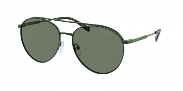 Michael Kors MK1138 ARCHES Sunglasses, 18943H ARCHES AMAZON GREEN METAL GREE (GREEN)