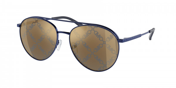 Michael Kors MK1138 ARCHES Sunglasses, 1895AM ARCHES NAVY METAL GOLD EMPIRE