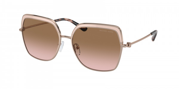 Michael Kors MK1141 GREENPOINT Sunglasses, 110811 GREENPOINT ROSE GOLD / PINK IN (GOLD)