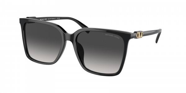 Michael Kors MK2197F CANBERRA Sunglasses, 30058G CANBERRA BLACK DARK GREY GRADI (BLACK)