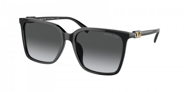 Michael Kors MK2197F CANBERRA Sunglasses, 3005T3 CANBERRA BLACK DARK GREY GRADI (BLACK)
