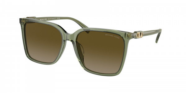 Michael Kors MK2197F CANBERRA Sunglasses, 394413 CANBERRA GREEN TRANSPARENT GRE (GREEN)