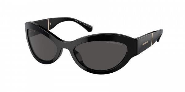 Michael Kors MK2198 BURANO Sunglasses, 300587 BURANO BLACK DARK GREY SOLID (BLACK)