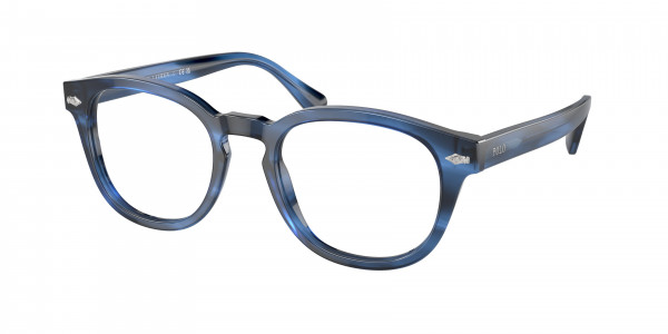 Polo PH2272 Eyeglasses, 6139 SHINY STRIPED BLUE HAVANA (BLUE)