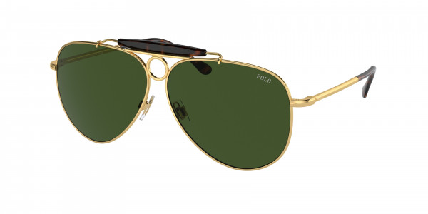 Polo PH3149 Sunglasses, 941171 SHINY GOLD BOTTLE GREEN (GOLD)