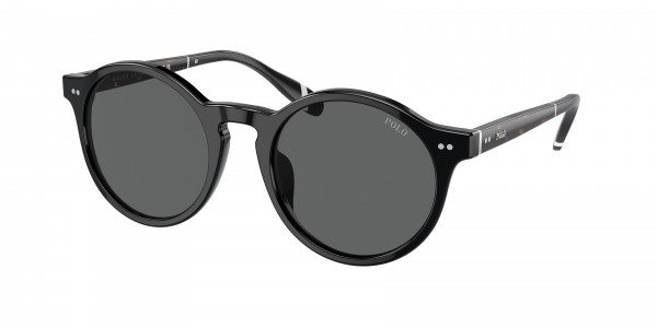 Polo PH4204U Sunglasses, 500187 SHINY BLACK DARK GREY (BLACK)