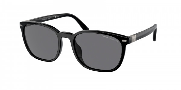 Polo PH4208U Sunglasses, 500181 SHINY BLACK POLAR GREY (BLACK)