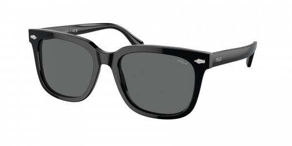 Polo PH4210 Sunglasses, 500187 SHINY BLACK GREY (BLACK)