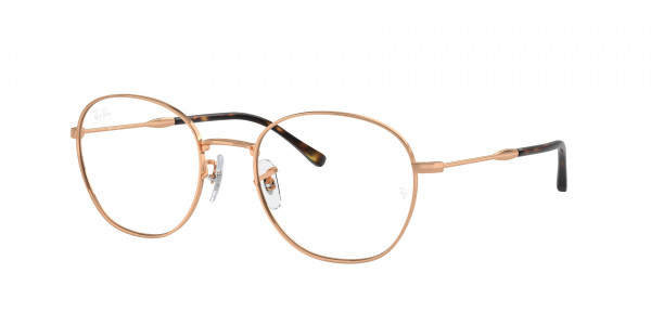 Ray-Ban Optical RX6509 Eyeglasses, 3094 ROSE GOLD (GOLD)