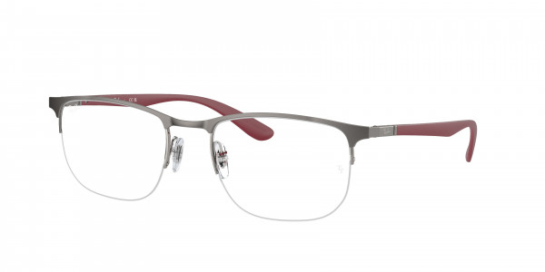 Ray-Ban Optical RX6513 Eyeglasses, 3135 MATTE GUMETAL ON GUNMETAL (GREY)
