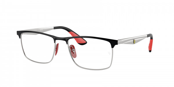 Ray-Ban Optical RX6516M Eyeglasses, F060 BLACK ON SILVER (BLACK)