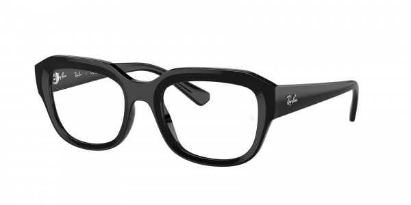 Ray-Ban Optical RX7225F LEONID Eyeglasses, 8260 LEONID BLACK (BLACK)
