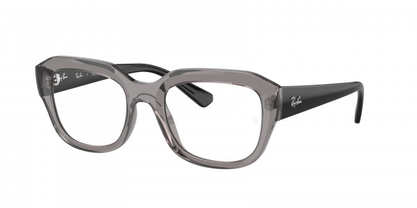 Ray-Ban Optical RX7225F LEONID Eyeglasses, 8316 LEONID TRANSPARENT GREY (GREY)