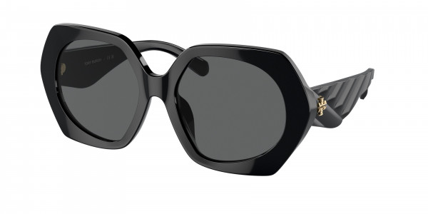 Tory Burch TY7195F Sunglasses, 170987 BLACK DARK GREY (BLACK)