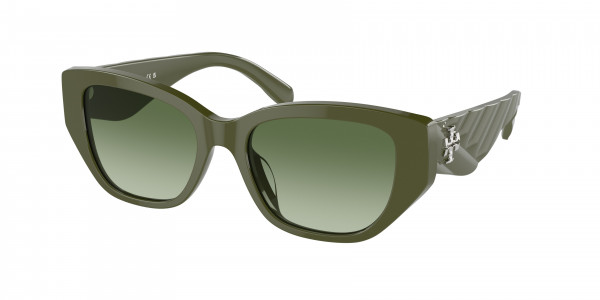 Tory Burch TY7196U Sunglasses, 19598E DARK GREEN LIGHT GREEN GRADIEN (GREEN)