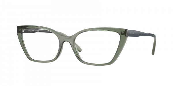 Vogue VO5519 Eyeglasses, 3086 TRANSPARENT MALLARD GREEN (GREEN)
