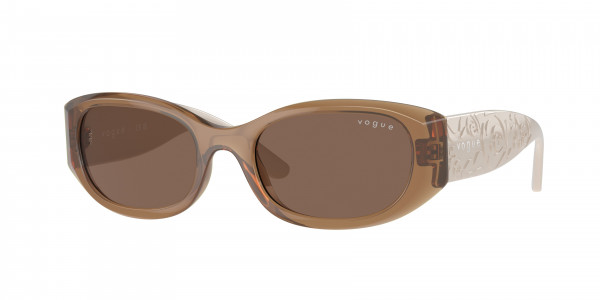 Vogue VO5525S Sunglasses, 309373 OPAL BROWN DARK BROWN (BROWN)