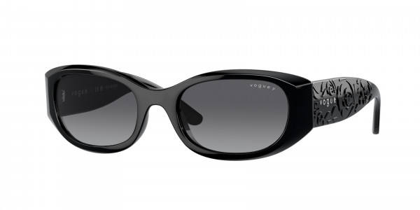 Vogue VO5525S Sunglasses, W44/T3 BLACK POLAR GREY GRADIENT DARK (BLACK)
