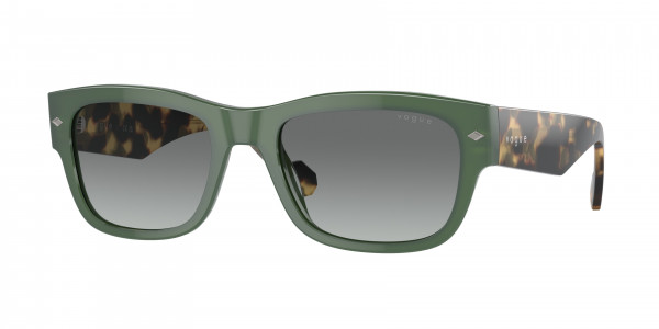 Vogue VO5530S Sunglasses, 309211 FULL DUSTY GREEN GREY GRADIENT (GREEN)