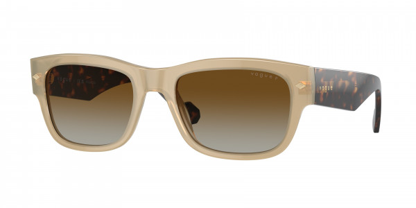 Vogue VO5530S Sunglasses, W900T5 OPAL BEIGE POLAR GRADIENT BROW (BROWN)