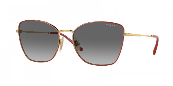 Vogue VO4279S Sunglasses, 280/11 TOP RED/GOLD GREY GRADIENT (RED)