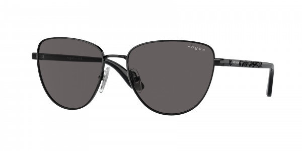 Vogue VO4286S Sunglasses, 352/87 BLACK BLACK SMOKE (BLACK)