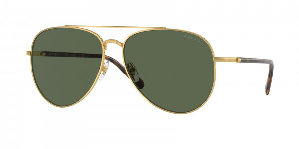 Vogue VO4290S Sunglasses, 280/9A GOLD DARK GREEN POLAR (GOLD)