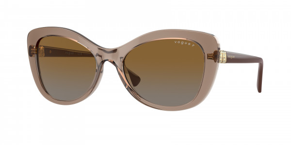 Vogue VO5515SB Sunglasses, 2940T5 TRANSPARENT BROWN POLAR BROWN (BROWN)