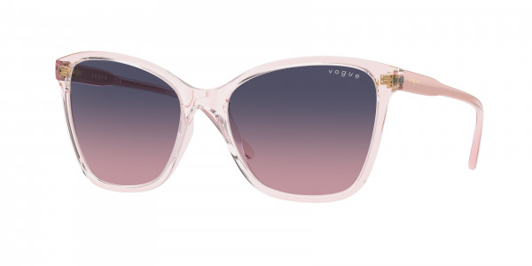 Vogue VO5520SF Sunglasses, 2942I6 TRANSPARENT PINK PINK GRADIENT (PINK)