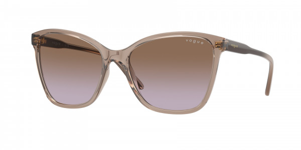 Vogue VO5520S Sunglasses, 294068 TRANSPARENT CARAMEL VIOLET GRA (BROWN)
