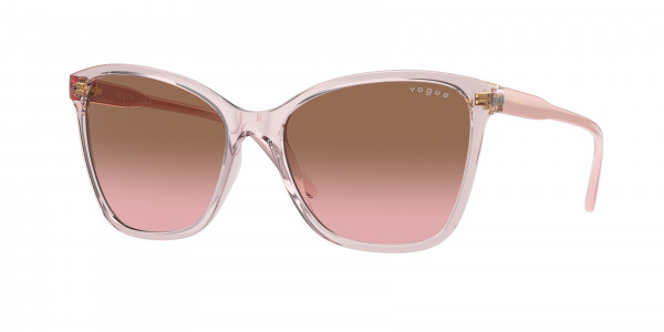 Vogue VO5520S Sunglasses, 294214 TRANSPARENT PINK PINK GRADIENT (PINK)
