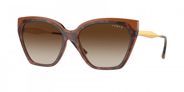Vogue VO5521S Sunglasses, 238613 TOP HAVANA/LIGHT BROWN BROWN G (BROWN)