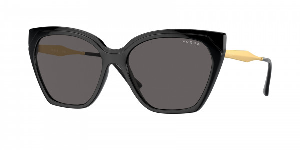 Vogue VO5521S Sunglasses, W44/87 BLACK BLACK SMOKE (BLACK)