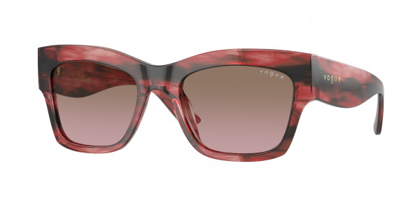 Vogue VO5524S Sunglasses, 308914 RED HAVANA VIOLET GRADIENT BRO (TORTOISE)
