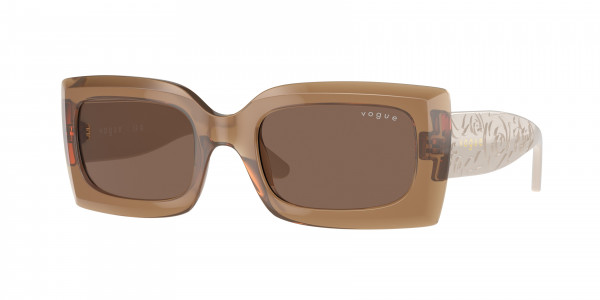 Vogue VO5526S Sunglasses, 309373 OPAL BROWN DARK BROWN (BROWN)