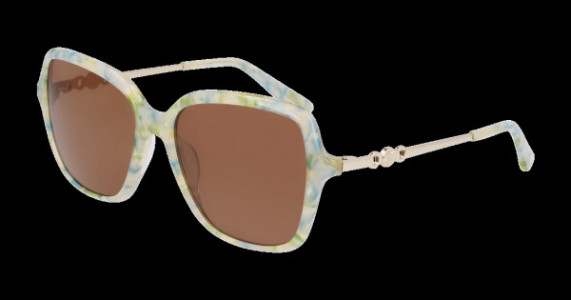Anne Klein AK7093 Sunglasses, 330 Olive Marble