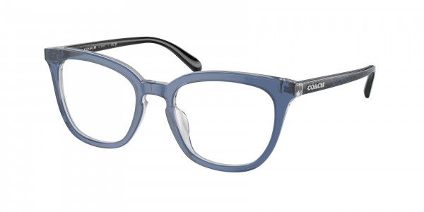 Coach HC6222U Eyeglasses, 5787 TRANSPARENT BLUE (BLUE)