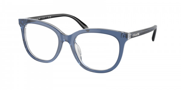 Coach HC6223U Eyeglasses, 5787 TRANSPARENT BLUE (BLUE)